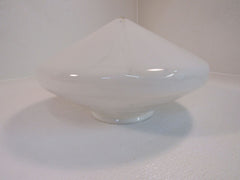 Unbranded/Generic Vintage 14in Light Fixture Cover Cone Shaped Frosted Glass -- Used