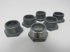 Standard Threaded Hex Bushings Lot of 6 3/4-in Zinc Galvanized -- New