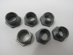 Standard Threaded Hex Bushings Lot of 6 3/4-in Zinc Galvanized -- New