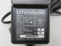 UT Starcom Adapter Output 5V Input 100-240V-0.2A 50-60Hz 1A LPS ADP-5FH B -- Used