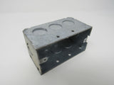 Standard Electrical Outlet Box Single Gang 4in x 2.25in x 2.25in Zinc Galvanized -- New