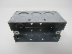 Standard Electrical Outlet Box Single Gang 4in x 2.25in x 2.25in Zinc Galvanized -- New