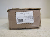 Baldwin Reserve Privacy Knob Set Square Rose Satin Black Traditional PVROUTSR190 -- New