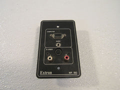Extron Wall Plate Computer Video PC Audio Black Stereo Audio Connectors WP180 -- Used