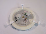 Standard 12in Ceiling Light Fixture Two Bulb Frosted/White Contemporary -- Used