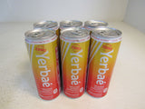 Yerbae Natural Sparkling Water Energy Drink 6 Pack Orange Cherry Pineapple -- New