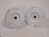 Standard Threaded Mounting Hardware And Plates White Metal -- Used