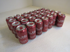 Bubly Sparkling Water 12 fl oz 29 Cans Cherry -- New