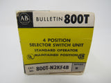 Allen-Bradley Oiltight Pilot Control Unit Standard Operator Series N 800T-N2KF4B -- New