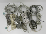 Standard Assorted Phone Cords Cables RJ-11 Lot of 10 -- Used