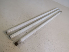 Commercial Threaded Pendant Light Rods 24-in Lot of 3 White/Brown -- Used