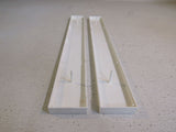 Lithonia Pair Of Light Fixture End Plates White SC4WH Vintage -- Used