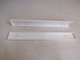 Lithonia Pair Of Light Fixture End Plates White SC4WH Vintage -- New