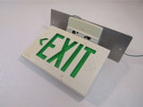 Hubbell Lighted Exit Sign 13in x 9in Single Side 120 VAC 277 VAC LED LXUGW -- Used