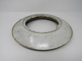 Commercial Flush Mount Ceiling Light Ring Round White/Silver Outer Diameter 10in -- Used
