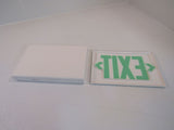 Hubbell 13in x 9in Lighted Exit Sign Single Side 120 VAC 277 VAC LXUGW -- Used