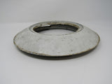 Commercial Flush Mount Ceiling Light Ring Round White/Silver Outer Diameter 10in -- Used