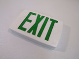 Lithonia Lighted Exit Sign Single Side White/Green 120 VAC 277 VAC 388087 -- New