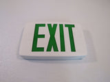 Lithonia Lighted Exit Sign Single Side White/Green 120 VAC 277 VAC 388087 -- New