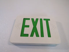 TCP Lighted Exit Sign Single Side LED 120 VAC 277 VAC 12in x 8.5in 20745D -- Used