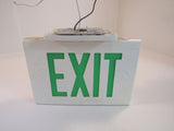 Hubbell Lighted Exit Sign 13in x 9in Single Side 13in x 9in LED LXUGWE -- Used