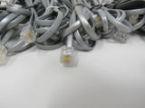 Standard Lot of 10 Phone Cords Cables RJ-11 Variety of Lengths -- New