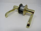 Standard Lever Handle Passage Door Knob Polished Brass -- Used