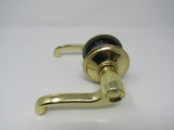 Standard Lever Handle Passage Door Knob Polished Brass -- Used