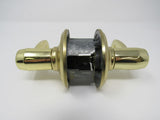 Standard Lever Handle Passage Door Knob Polished Brass -- Used