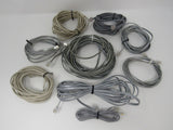 Standard Lot of 9 Phone Cords RJ-11 Variety of Lengths -- Used