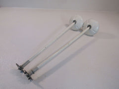Standard Suspension Lighting Threaded Rod Qty 2 21in L White Metal -- Used