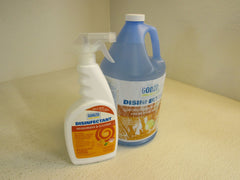 Gonzo Disinfectant Deodorizer and Cleaner 1 Gallon Jug 1 32 oz Spray Bottle -- New