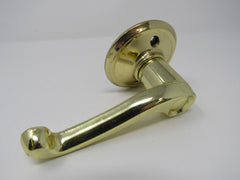 Standard Lever Handle Dummy Knob Polished Brass -- Used