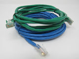 Standard Lot of 2 Ethernet Patch Cables RJ-45 Variety of Lengths Cat5e -- New