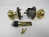 Standard Door Knob Passage Handle Polished Brass -- Used