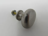 Standard Cabinet Drawer Door Pull Knob Satin Nickel -- Used