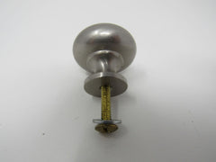 Standard Cabinet Drawer Door Pull Knob Satin Nickel -- Used