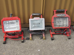 Powerlight Portable Halogen Work Lights Lot of 8