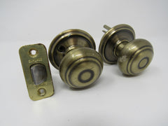 Schlage Door Knob Passage Handle Antique Brass -- Used