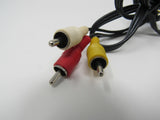 Standard Video Audio Stereo Connector Cable RCA x3 Length 45 Inches Male -- New