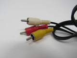 Standard Video Audio Stereo Connector Cable RCA x3 Length 45 Inches Male -- New