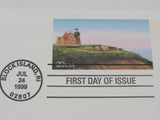 USPS Scott UX306 20c Block Island Lighthouse RI First Day of Issue Postal Card -- New