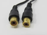 Standard Audio Y Splitter Connector Cable RCA Length 5 Inches Male Female -- Used