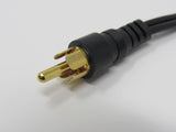 Standard Audio Y Splitter Connector Cable RCA Length 5 Inches Male Female -- Used