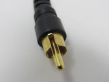 Standard Audio Y Splitter Connector Cable RCA Length 5 Inches Male Female -- Used