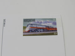 USPS Scott UX308 Vintage 20c Hiawatha Famous Trains VF (Very Fine) Postal Card -- New