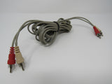 Standard Stereo Audio Connector Cable RCA x2 Length 10ft Male -- Used