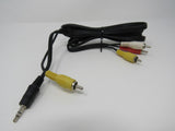 Standard Video Audio Stereo Jack Connector Cable RCA x3 Length 5.5ft Male -- New