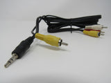 Standard Video Audio Stereo Jack Connector Cable RCA x3 Length 5.5ft Male -- New