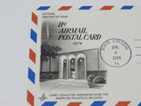 USPS Scott UXC14 Vintage 11c US Air Mail Mail Early In The Day Eagle Postal Card -- New